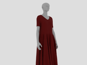Womens Dress - Female Outfit Clothes 3D मॉडल