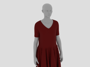 Womens Dress - Female Outfit Clothes 3D मॉडल