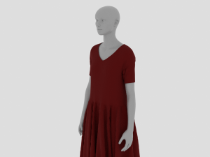 Womens Dress - Female Outfit Clothes 3D मॉडल