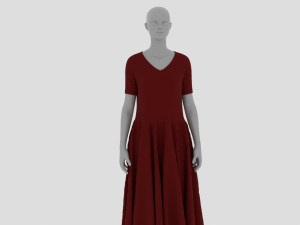 Womens Dress - Female Outfit Clothes 3D मॉडल