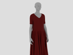Womens Dress - Female Outfit Clothes 3D मॉडल