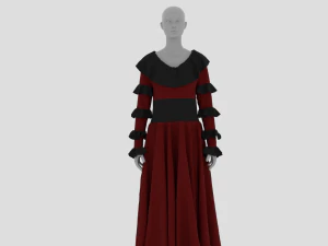 Жіноча сукня - жіночий одяг 3D Модель