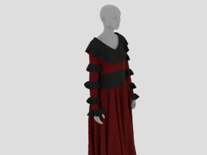 Womens Dress - Female Outfit Clothes 3D Model