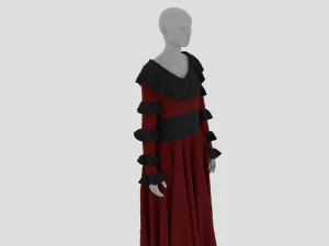 Womens Dress - Female Outfit Clothes 3D Model