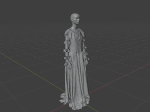 Womens Dress - Female Outfit Clothes 3D Model