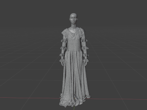 Womens Dress - Female Outfit Clothes 3D Model