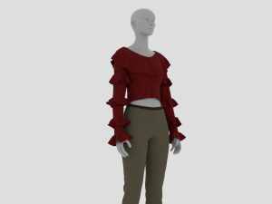 Womens Dress - Female Outfit Clothes 3D Модель