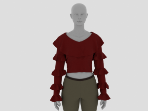 Womens Dress - Female Outfit Clothes 3D Модель