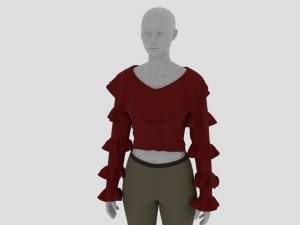 Womens Dress - Female Outfit Clothes 3D Модель