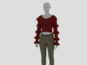 Womens Dress - Female Outfit Clothes 3D Модель