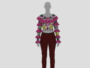 Womens Dress - Female Outfit Clothes Modelo 3D