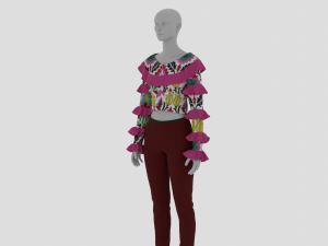 Womens Dress - Female Outfit Clothes Modelo 3D