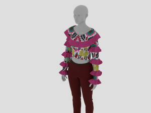 Womens Dress - Female Outfit Clothes Modelo 3D