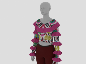 Womens Dress - Female Outfit Clothes Modelo 3D
