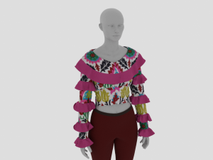 Womens Dress - Female Outfit Clothes Modelo 3D