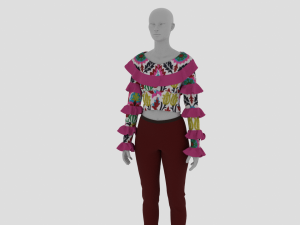 Womens Dress - Female Outfit Clothes Modelo 3D