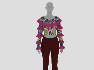 Womens Dress - Female Outfit Clothes Modelo 3D