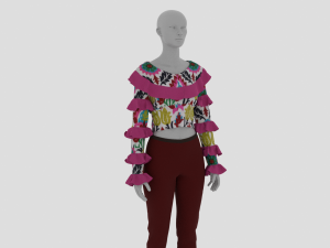 Womens Dress - Female Outfit Clothes Modelo 3D