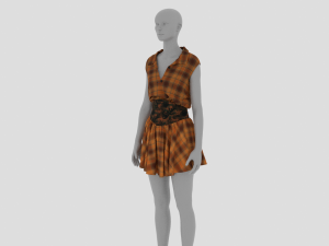 Womens Dress - Female Outfit Clothes 3D 模型