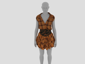 Womens Dress - Female Outfit Clothes 3D 模型