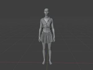 Womens Dress - Female Outfit Clothes 3D 模型