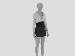 Womens Dress - Female Outfit Clothes Modelo 3D