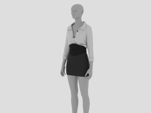 Womens Dress - Female Outfit Clothes 3D Modell