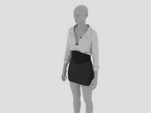 Womens Dress - Female Outfit Clothes 3D Modell