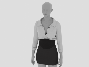 Womens Dress - Female Outfit Clothes 3D Modell