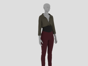 Womens Dress - Female Outfit Clothes Modelo 3D