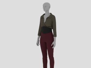 Womens Dress - Female Outfit Clothes Modelo 3D