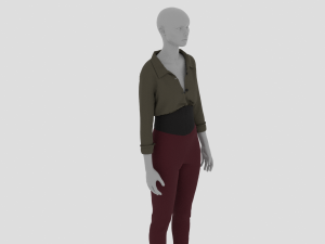 Womens Dress - Female Outfit Clothes Modelo 3D
