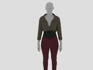Womens Dress - Female Outfit Clothes Modelo 3D