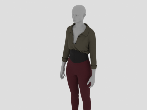 Womens Dress - Female Outfit Clothes Modelo 3D