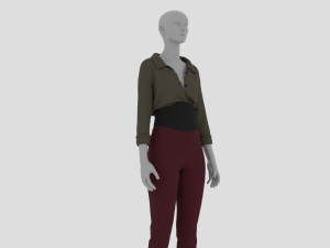 Womens Dress - Female Outfit Clothes Modelo 3D