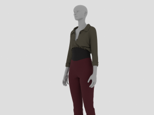 Womens Dress - Female Outfit Clothes Modelo 3D