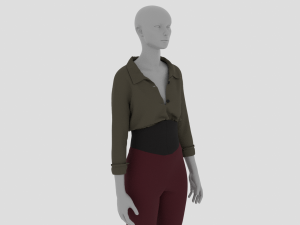 Womens Dress - Female Outfit Clothes Modelo 3D