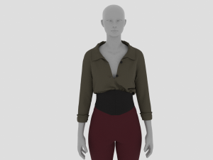 Womens Dress - Female Outfit Clothes Modelo 3D