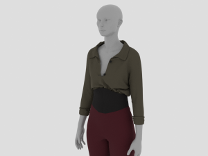 Womens Dress - Female Outfit Clothes Modelo 3D