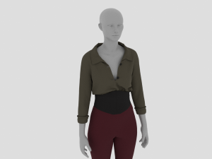 Womens Dress - Female Outfit Clothes Modelo 3D
