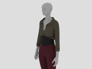 Womens Dress - Female Outfit Clothes Modelo 3D