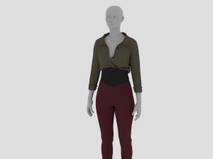 Womens Dress - Female Outfit Clothes Modelo 3D