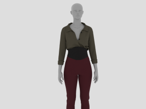 Womens Dress - Female Outfit Clothes Modelo 3D