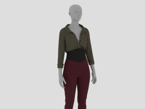Womens Dress - Female Outfit Clothes Modelo 3D