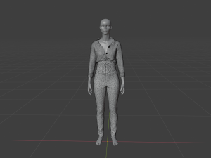 Womens Dress - Female Outfit Clothes Modelo 3D