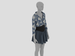 Womens Dress - Female Outfit Clothes 3Dモデル