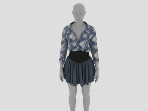 Womens Dress - Female Outfit Clothes 3Dモデル