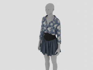 Womens Dress - Female Outfit Clothes 3Dモデル
