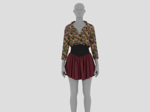 Жіноча сукня - жіночий одяг 3D Модель