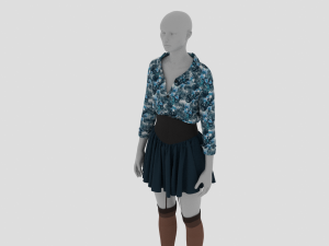 Womens Dress - Female Outfit Clothes Modello 3D